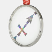 hologram Sagittarius Metalen Ornament (Links)