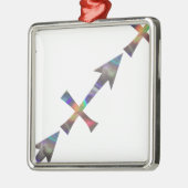hologram Sagittarius Metalen Ornament (Links)