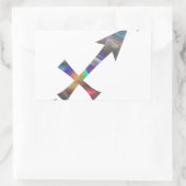 hologram Sagittarius Rechthoekige Sticker (Tas)