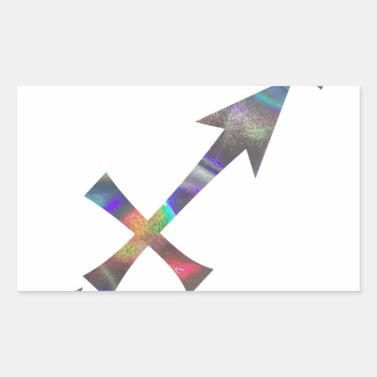 hologram Sagittarius Rechthoekige Sticker (Voorkant)