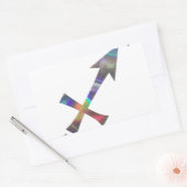 hologram Sagittarius Rechthoekige Sticker (Envelop)