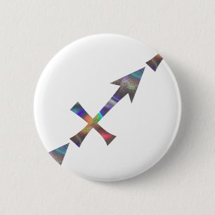 hologram Sagittarius Ronde Button 5,7 Cm