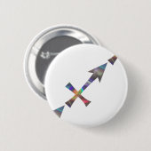 hologram Sagittarius Ronde Button 5,7 Cm (Voorkant /achterkant)