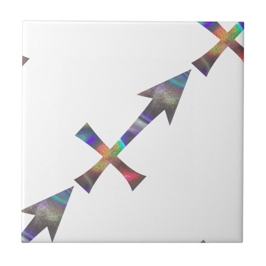 hologram Sagittarius Tegeltje (Voorkant)