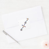 hologram Sagittarius Vierkante Sticker (Envelop)