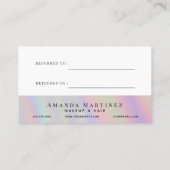 Hologram Salon Referral Visitekaartje (Achterkant)