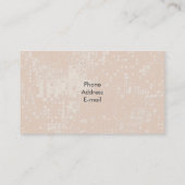 Hologram Sequin Makeup Artist Visitekaartje (Achterkant)