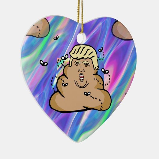 hologram stort trump keramisch ornament (Rechts)