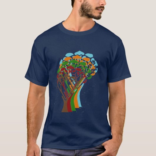 Hologram Trees T-shirt (Voorkant)