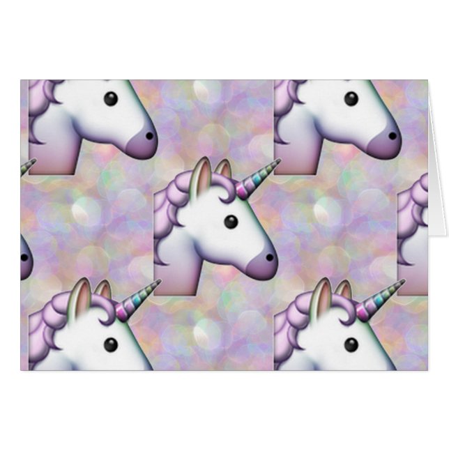 hologram unicorn emoji (Voorkant Horizontaal)