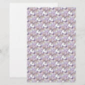 hologram unicorn emoji briefpapier (Voorkant / Achterkant)