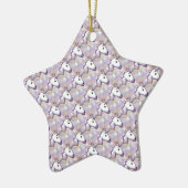 hologram unicorn emoji keramisch ornament (Links)