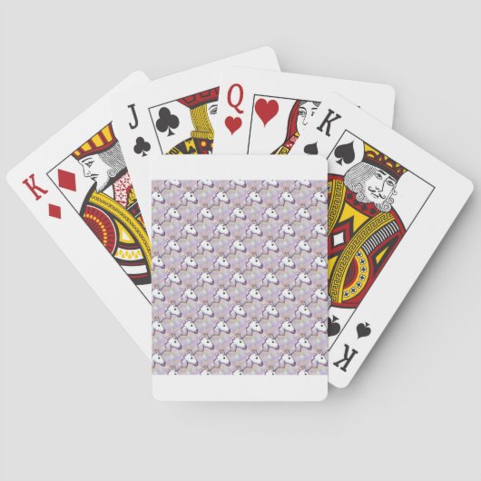 hologram unicorn emoji pokerkaarten (Achterkant)