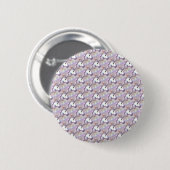 hologram unicorn emoji ronde button 5,7 cm (Voorkant /achterkant)