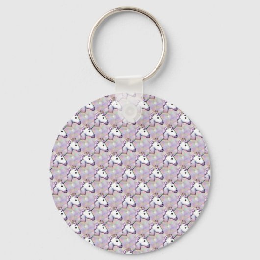 hologram unicorn emoji sleutelhanger (Voorkant)