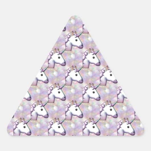 hologram unicorn emoji sticker (Voorkant)