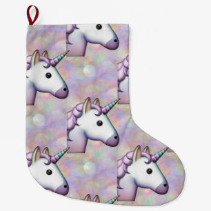 hologram unicorn emoji xmas kerstmis stocker grote kerstsok