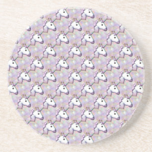 hologram unicorn emoji zandsteen onderzetter