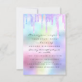 Hologram Unicorn Mermaid 16e 15e pastei Kaart (Voorkant)