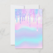 Hologram Unicorn Mermaid 16th 15th Ombre Kaart (Achterkant)