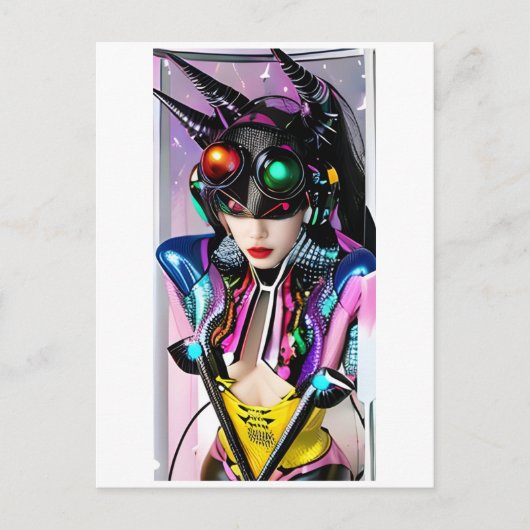 Hologram van haar liefde briefkaart (Voorkant)