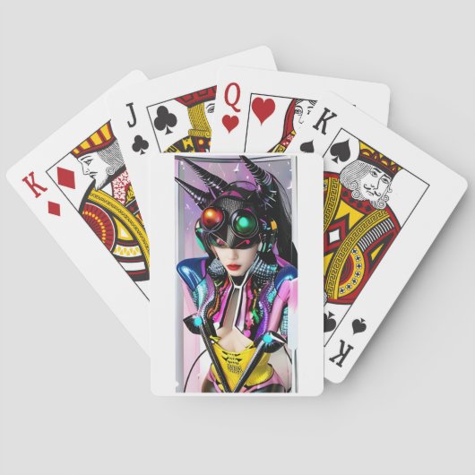 Hologram van haar liefde pokerkaarten (Achterkant)