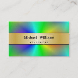 HOLOGRAMA PAPEL PERLA COLORIDO PROFESIONAL DORADO VISITEKAARTJE