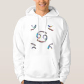 hologramkanker mannen hoogodzweet hoodie (Voorkant)