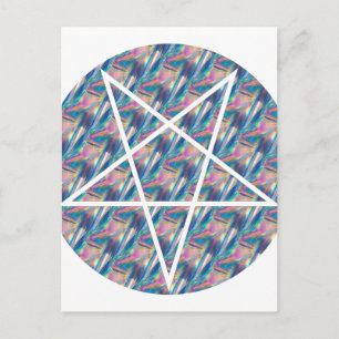 hologrampentagram briefkaart