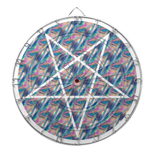 hologrampentagram dartbord (Voorkant)