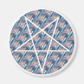 hologrampentagram magneet (Voorkant)