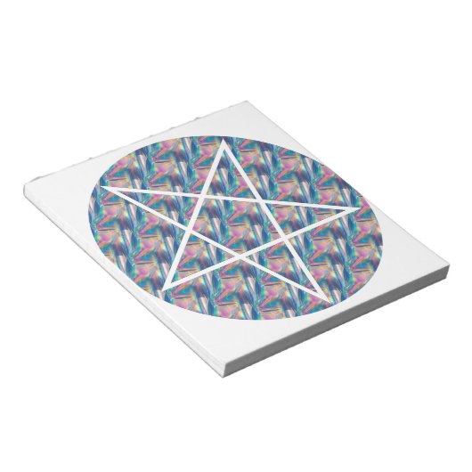 hologrampentagram notitieblok (Schuin)
