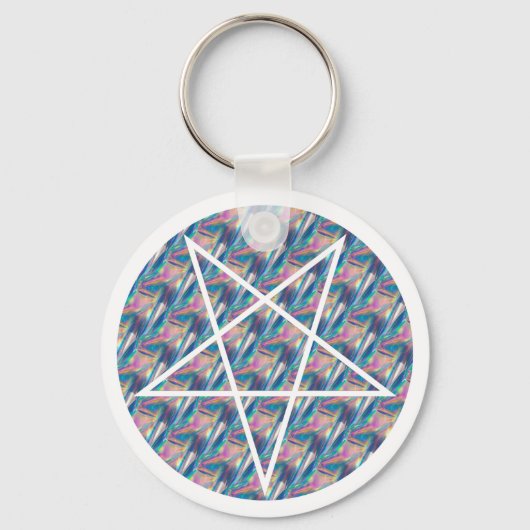 hologrampentagram sleutelhanger (Voorkant)