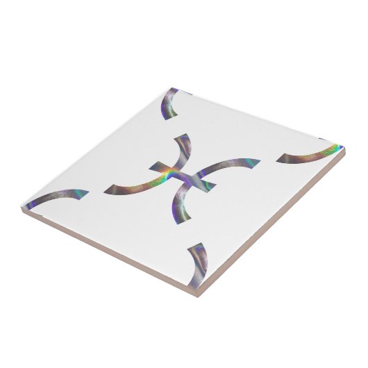 hologrampisces tegeltje (Zijkant)
