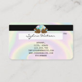 Holograph Credit Kaart Nail Tech manicure Visitekaartje (Achterkant)