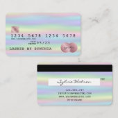 Holograph Credit Kaart Style Holografische Folie Visitekaartje (Voorkant / Achterkant)