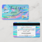 Holograph Dank u moderne credit Kaart stijl Visitekaartje (Voorkant / Achterkant)
