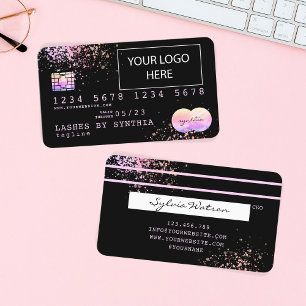 Holograph Folie Splash Credit Kaart voeg uw logo t Visitekaartje