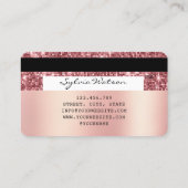 Holograph gold glitter Modern Credit Kaart Visitekaartje (Achterkant)