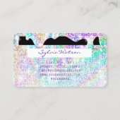 Holograph gouden glitter disco Modern Credit Kaart Visitekaartje (Achterkant)