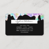 Holograph gouden glitter disco Modern Credit Kaart Visitekaartje (Achterkant)