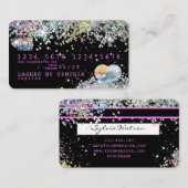 Holograph Unicorn Credit Kaart Visitekaartje (Voorkant / Achterkant)