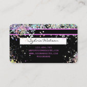 Holograph Unicorn Credit Kaart Visitekaartje (Achterkant)