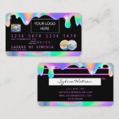 Holograph Unicorn Credit Kaart voeg uw logo toe Visitekaartje (Voorkant / Achterkant)