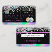 Holograph Unicorn Credit Kaart voeg uw logo toe Visitekaartje (Voorkant / Achterkant)