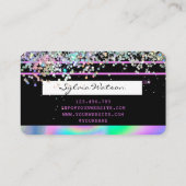 Holograph Unicorn Credit Kaart voeg uw logo toe Visitekaartje (Achterkant)