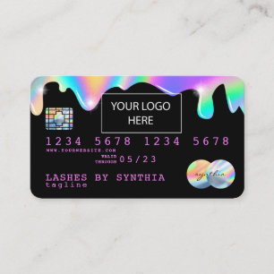 Holograph Unicorn Credit Kaart voeg uw logo toe Visitekaartje