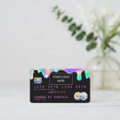 Holograph Unicorn Credit Kaart voeg uw logo toe Visitekaartje (Staand voorkant)