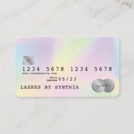 Holograph Unicorn Modern Credit Kaart Style Visitekaartje