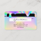 Holograph Unicorn Modern Credit Kaart Style Visitekaartje (Achterkant)